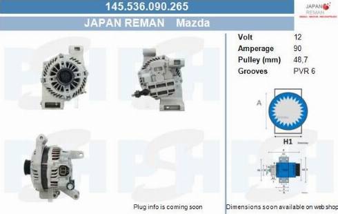 PSH 145.536.090.265 - Laturi inparts.fi