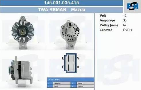 PSH 145.001.035.415 - Laturi inparts.fi