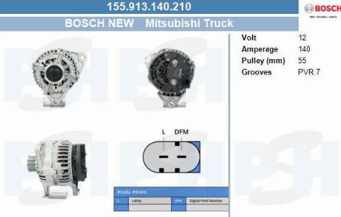 PSH 155.913.140.210 - Laturi inparts.fi