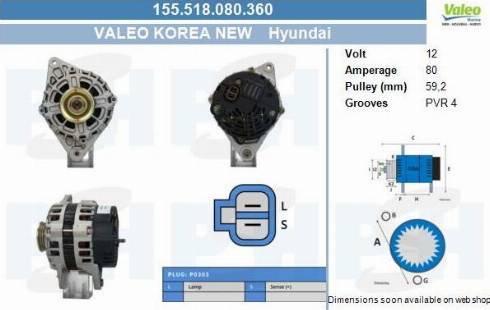 PSH 155.518.080.360 - Laturi inparts.fi