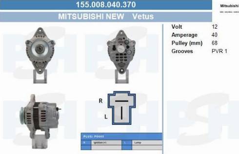 PSH 155.008.040.370 - Laturi inparts.fi