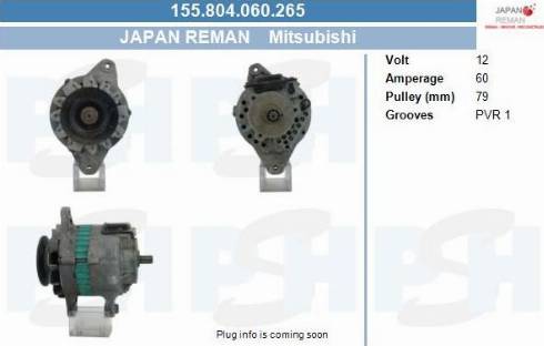 PSH 155.804.060.265 - Laturi inparts.fi