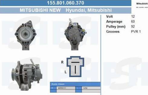 PSH 155.801.060.370 - Laturi inparts.fi