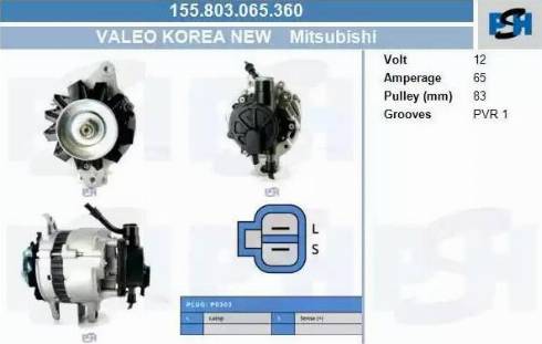 PSH 155.803.065.360 - Laturi inparts.fi