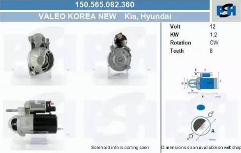 PSH 150.565.082.360 - Käynnistinmoottori inparts.fi