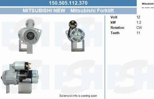 PSH 150.505.112.370 - Käynnistinmoottori inparts.fi