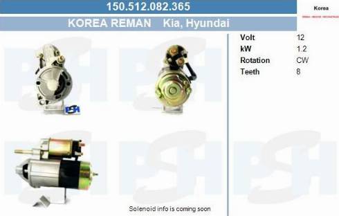 PSH 150.512.082.365 - Käynnistinmoottori inparts.fi
