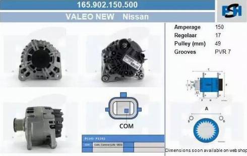 PSH 165.902.150.500 - Laturi inparts.fi