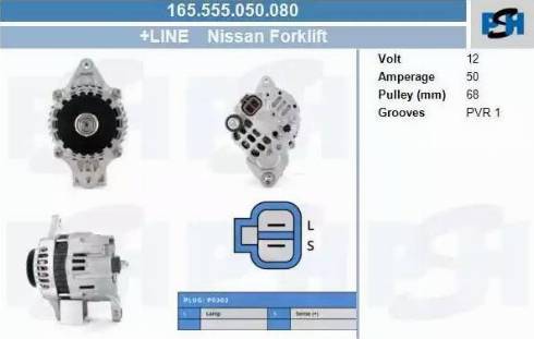 PSH 165.555.050.080 - Laturi inparts.fi