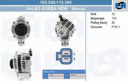 PSH 165.550.110.360 - Laturi inparts.fi