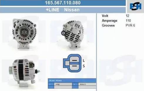 PSH 165.567.110.080 - Laturi inparts.fi