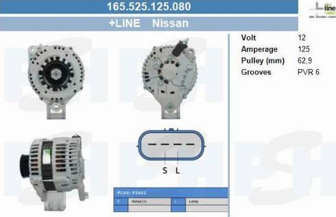 PSH 165.525.125.080 - Laturi inparts.fi