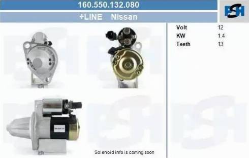 PSH 160.550.132.080 - Käynnistinmoottori inparts.fi