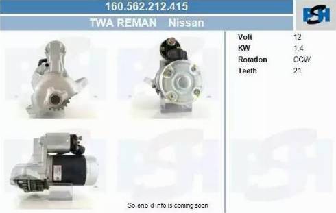 PSH 160.562.212.415 - Käynnistinmoottori inparts.fi