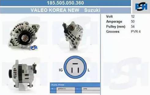 PSH 185.505.050.360 - Laturi inparts.fi