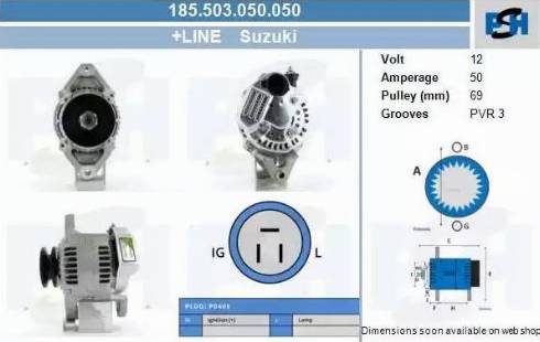 PSH 185.503.050.050 - Laturi inparts.fi