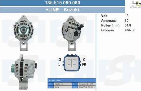 PSH 185.515.080.080 - Laturi inparts.fi