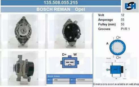 PSH 135.508.055.215 - Laturi inparts.fi