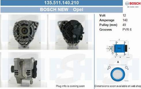 PSH 135.511.140.210 - Laturi inparts.fi