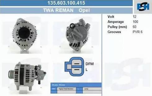 PSH 135.603.100.415 - Laturi inparts.fi