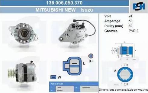 PSH 136.006.050.370 - Laturi inparts.fi