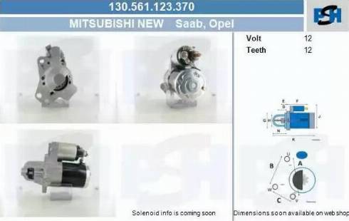 PSH 130.561.123.370 - Käynnistinmoottori inparts.fi