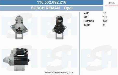 PSH 130.532.092.216 - Käynnistinmoottori inparts.fi