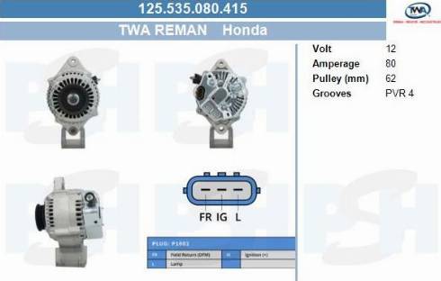 PSH 125.535.080.415 - Laturi inparts.fi