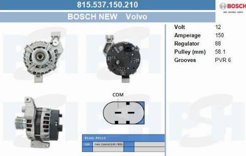 PSH 815.537.150.210 - Laturi inparts.fi