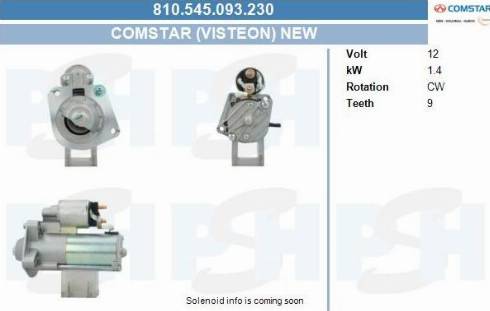 PSH 810.545.093.230 - Käynnistinmoottori inparts.fi