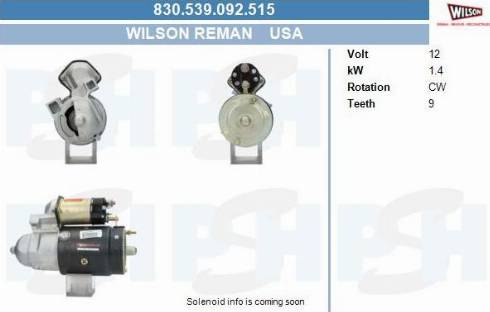 PSH 830.539.092.515 - Käynnistinmoottori inparts.fi