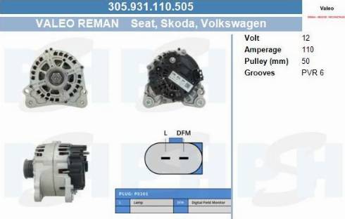 PSH 305.931.110.505 - Laturi inparts.fi