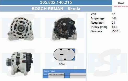 PSH 305.932.140.215 - Laturi inparts.fi