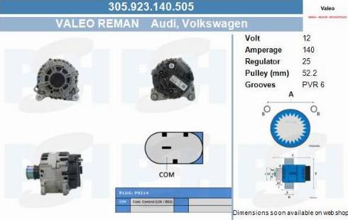 PSH 305.923.140.505 - Laturi inparts.fi