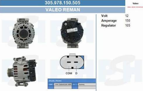 PSH 305.978.150.505 - Laturi inparts.fi