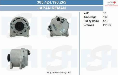 PSH 305.424.190.265 - Laturi inparts.fi