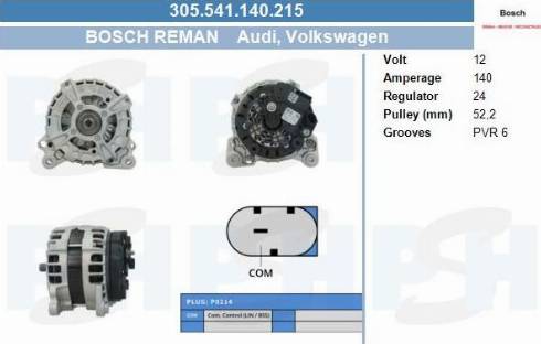 PSH 305.541.140.215 - Laturi inparts.fi