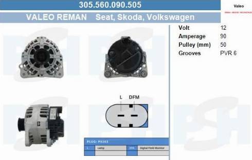 PSH 305.560.090.505 - Laturi inparts.fi