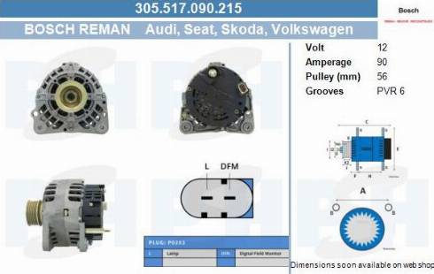 PSH 305.517.090.215 - Laturi inparts.fi