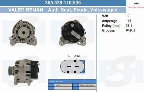 PSH 305.539.110.505 - Laturi inparts.fi