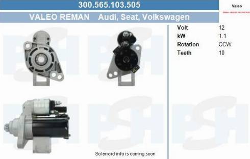 PSH 300.565.103.505 - Käynnistinmoottori inparts.fi