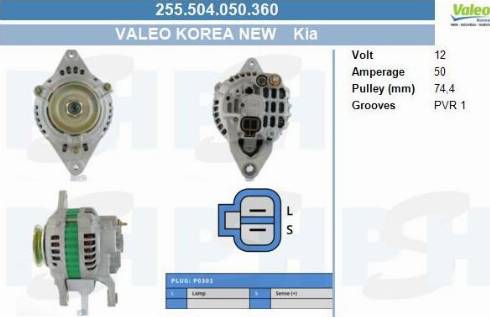 PSH 255.504.050.360 - Laturi inparts.fi