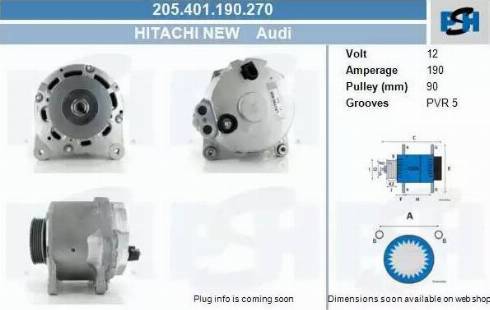 PSH 205.401.190.270 - Laturi inparts.fi