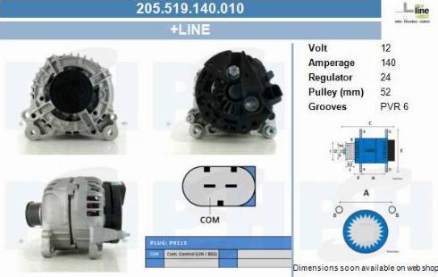 PSH 205.519.140.010 - Laturi inparts.fi