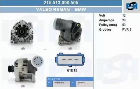 PSH 215.513.090.505 - Laturi inparts.fi