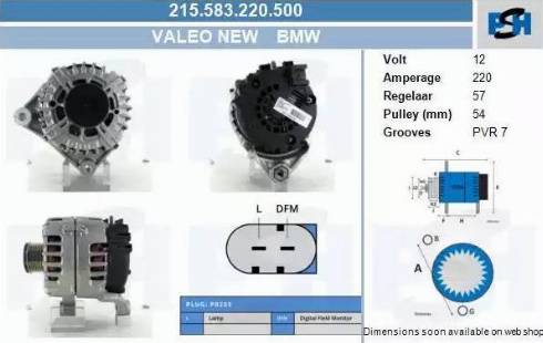 PSH 215.583.220.500 - Laturi inparts.fi