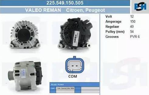 PSH 225.549.150.505 - Laturi inparts.fi