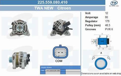 PSH 225.559.080.410 - Laturi inparts.fi