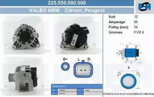 PSH 225.550.090.500 - Laturi inparts.fi