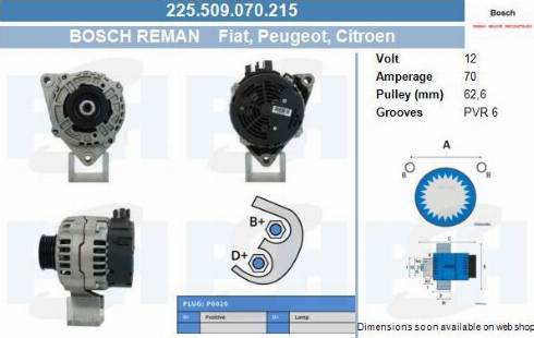 PSH 225.509.070.215 - Laturi inparts.fi